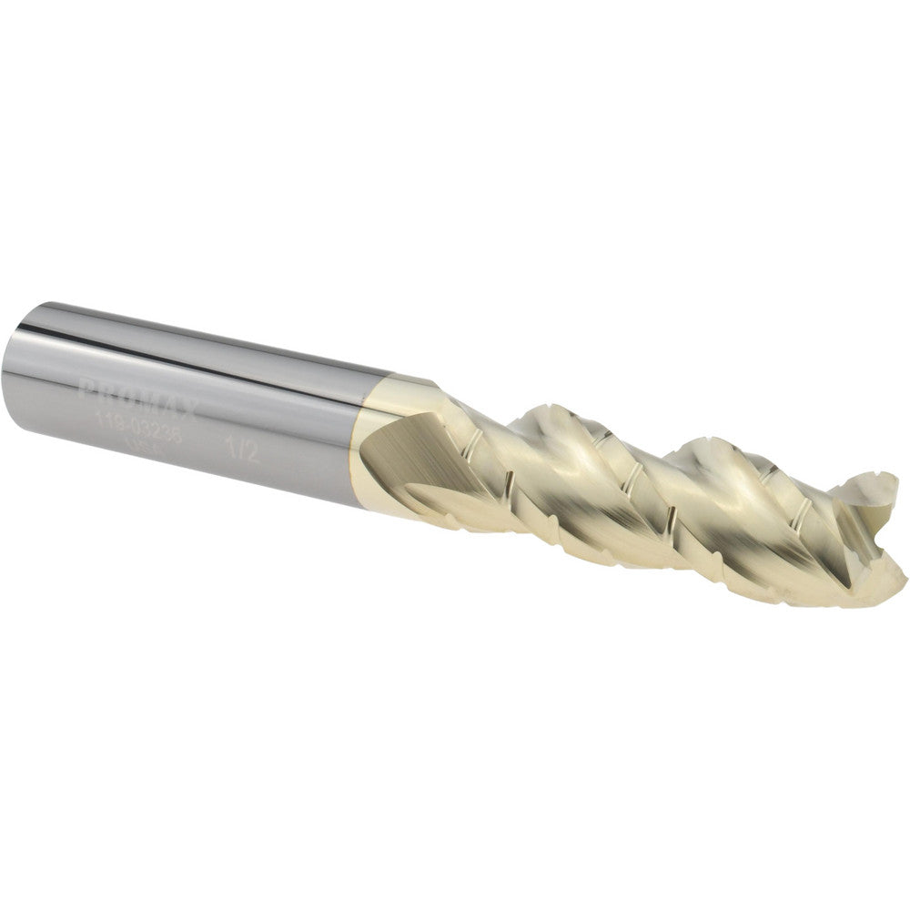 ProMax 119-03236 Roughing & Finishing End Mill 1/2" Dia, 3 Flutes, 0.02" Corner Radius, Corner Radius End, Solid Carbide