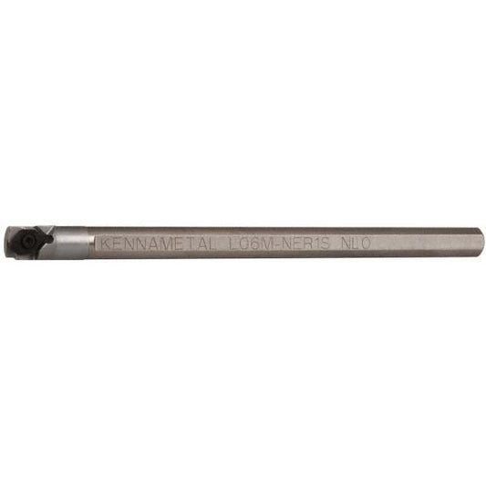Kennametal 3331088 Indexable Boring Bar L06M-NER1S, 0.48" Min Bore Dia, Right Hand Cut, 3/8" Shank Dia, Heavy Metal