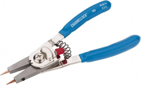 Channellock 926 1/4 to 1" Ring Internal, 1/8 to 1" Ring External, Plastic Dipped Combination Retaining Ring Pliers
