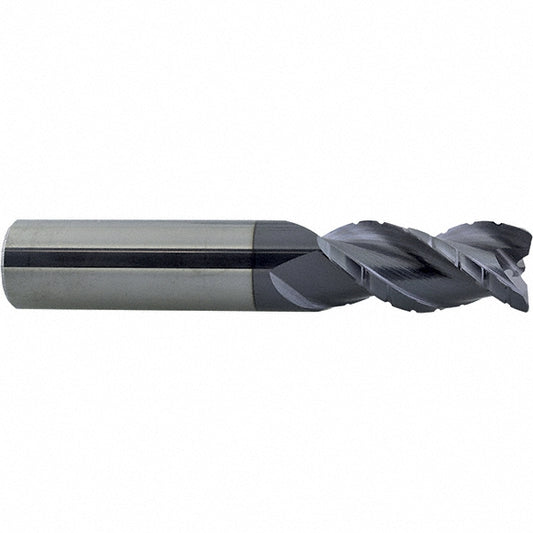 ProMax 119-01224 Roughing & Finishing End Mill 3/16" Dia, 3 Flutes, 0.01" Corner Radius, Corner Radius End, Solid Carbide