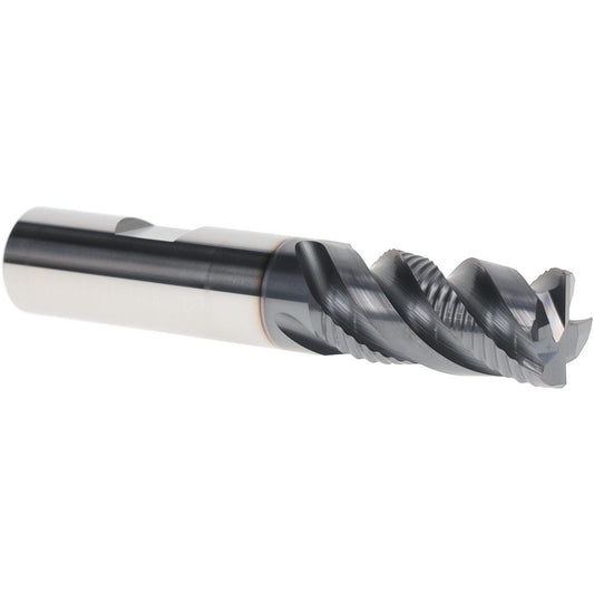 Iscar 5622231 Roughing & Finishing End Mill 5/8" Dia, 4 Flute, Corner Chamfer End, Solid Carbide