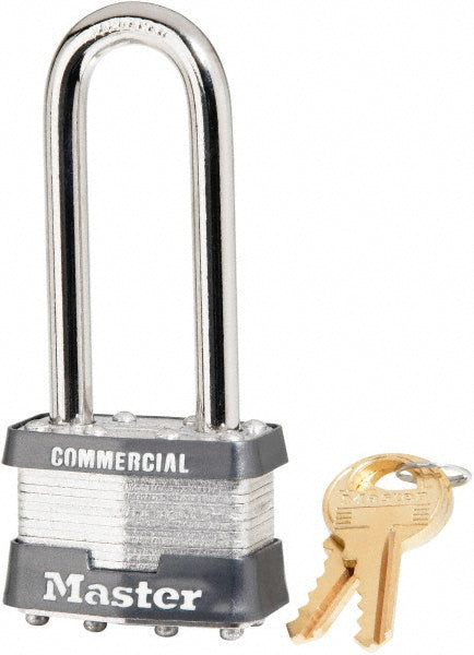 Master Lock 81KALJ-12R12 Padlock Steel, Keyed Alike, 4-1/4" High, 1-3/4" Wide