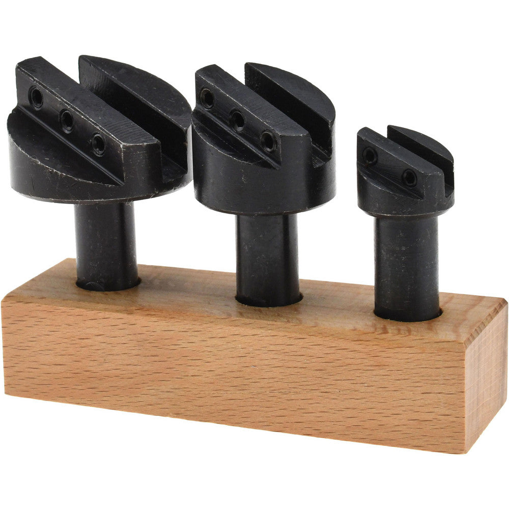 Value Collection ATF0483 3 Piece, 1/2" Shank Diam, 3/4" to 1-1/2" Max Head Diam, Straight Shank, Fly Cutter Set