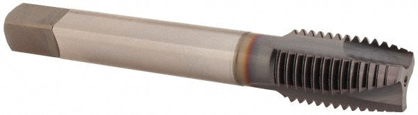 OSG 2892908 Spiral Point Tap M16x2 Metric, 3 Flutes, Plug Chamfer, 6H Class of Fit, HSS-E Vanadium, TiCN Coated