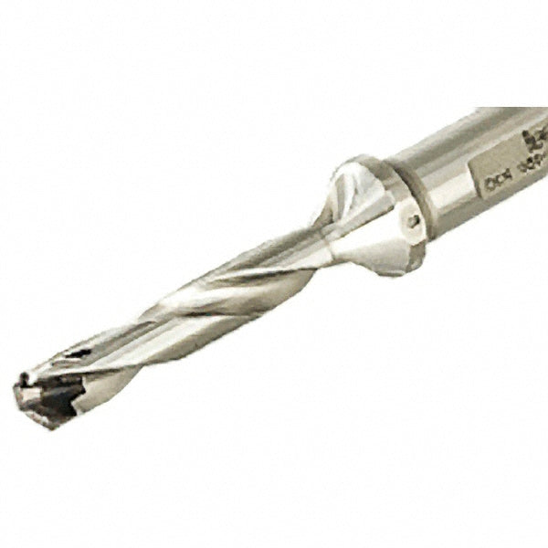 Iscar 3202284 Replaceable-Tip Drill 12.5 to 12.9 mm Dia, 62 mm Max Depth, 16 mm Weldon Flat Shank