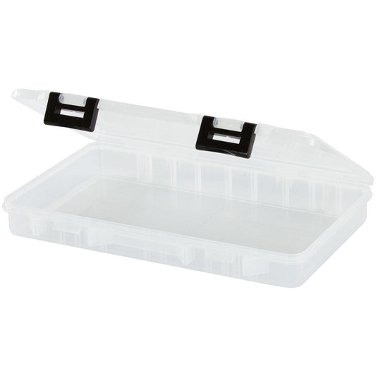 Plano Molding 370710 Small Parts Boxes & Organizers Product Type Parts Box Storage Box Utility Box  Lock Type ProLatch  Width (Inch) 9  Depth (Inch) 14  Number of Dividers 0  Height (Inch) 2