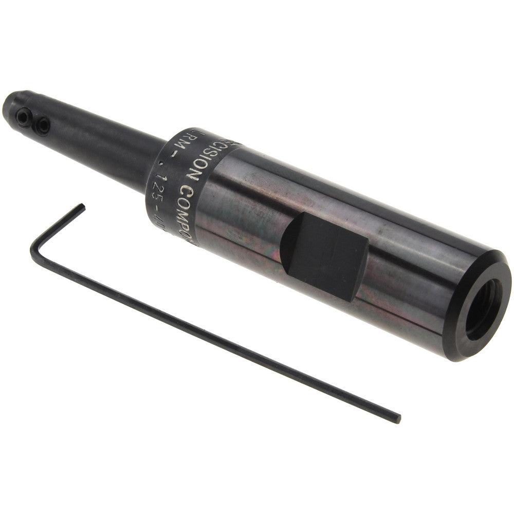 Precision Components LRM-.125-40-3 End Mill Holder 3/4" Shank Dia, Weldon Flat & Straight Shank, 1/8" Hole Dia