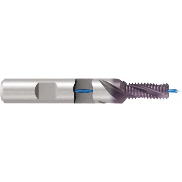 Emuge GF322106.5041 Helical Flute Thread Mill #10-32, Internal, 3 Flute, 6.00 mm Shank Dia, Solid Carbide