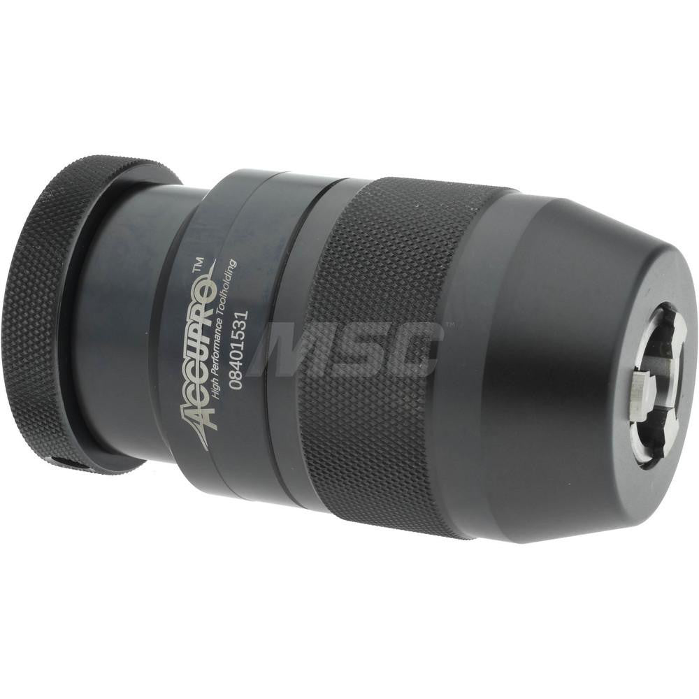 Accupro CKS1607020MSC Drill Chuck 1/8 to 5/8" Capacity, Tapered Mount, JT33