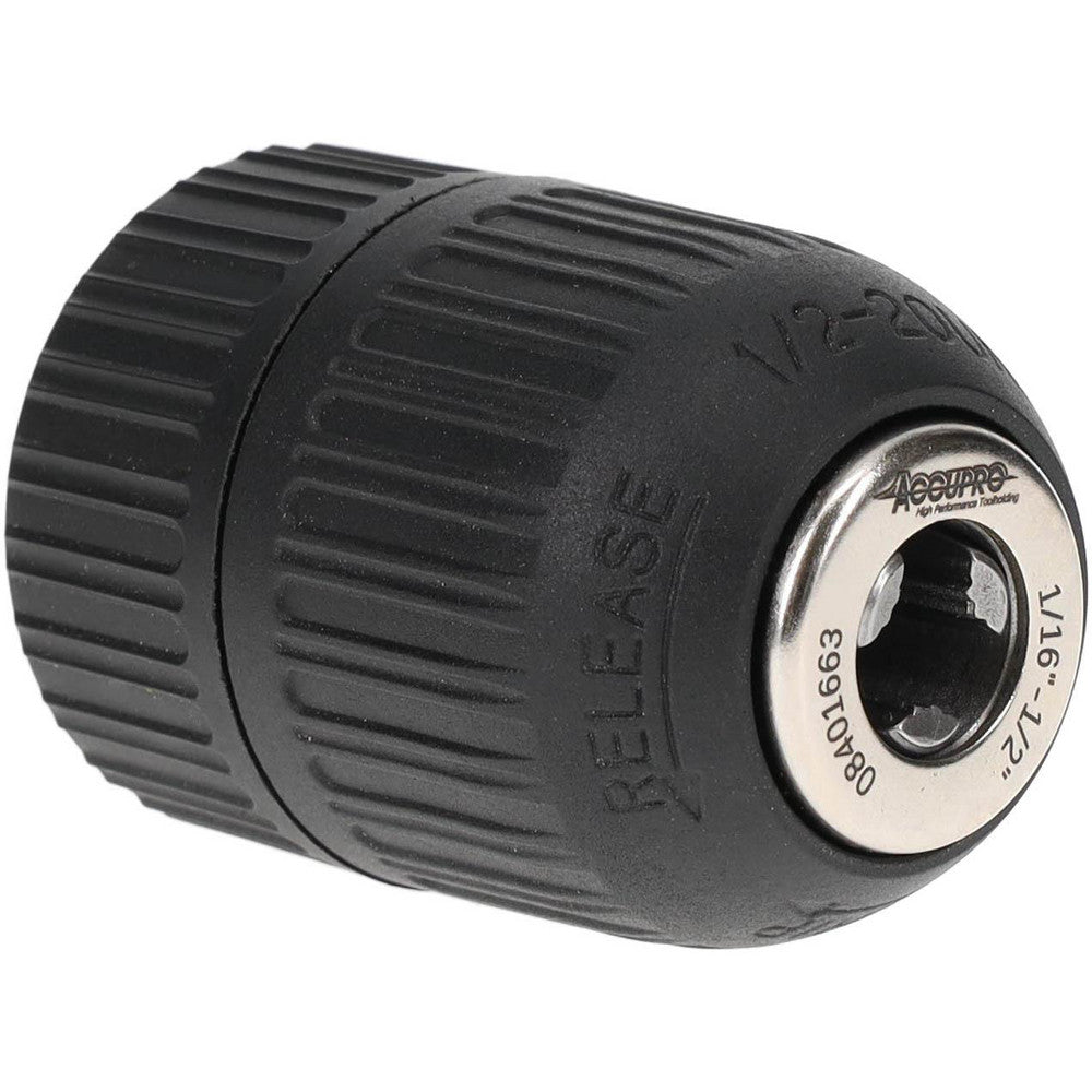 Accupro CPL1310000MSC Drill Chuck 1/16 to 1/2" Capacity, Threaded Mount, 1/2-20