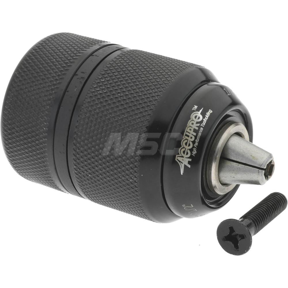 Accupro CPM1310000MSC Drill Chuck 1/16 to 1/2" Capacity, Threaded Mount, 1/2-20 in