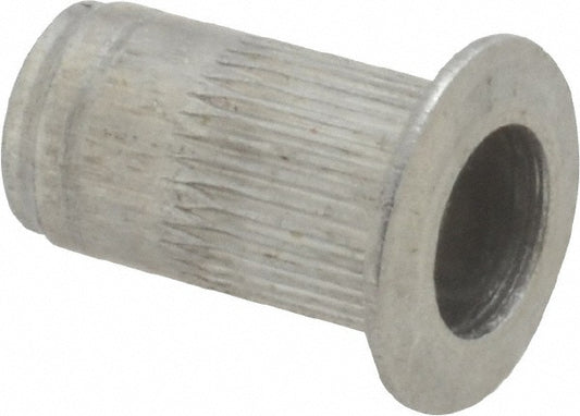 AVK ALA1-832-130 #8-32, 0.265 Insert Diam, 0.47" OAL, Knurled Body Open End Threaded Insert