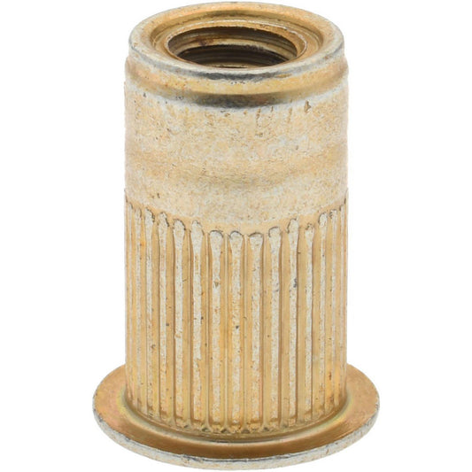 AVK ALS4T-610-6.6 M6x1.00, 9.91mm Insert Diam, 17.27mm OAL, Knurled Body Open End Threaded Insert