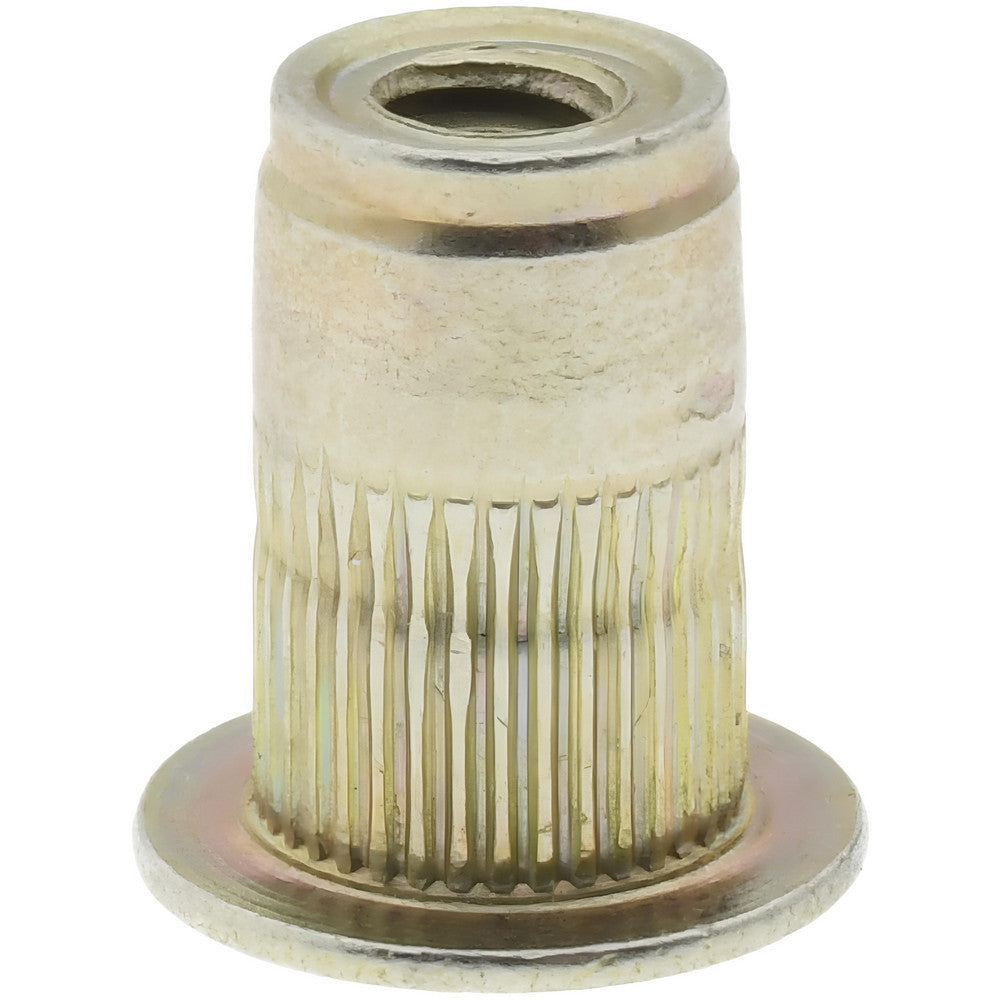 AVK ALS4T-632-80 #6-32, 0.265 Insert Diam, 0.42" OAL, Knurled Body Open End Threaded Insert