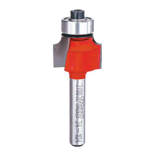 Freud 34-104 3/4" Dia, 1/2" LOC, 0 Flute Carbide-Tipped Edge Profile Round-Over Router Bit