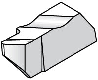 Kennametal 1818352 Grooving Insert NPD3012K KC5010, Solid Carbide