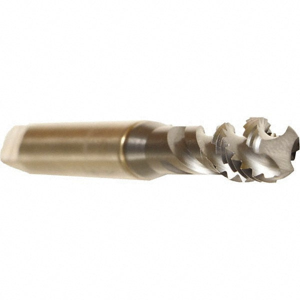 Emuge BU519400.5011 Spiral Flute Tap 3/8-16, UNC, 3 Flute, Bottoming, 2B Class of Fit, Cobalt, TICN Finish