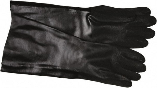 MCR Safety 6528S Chemical Resistant Gloves Memphis® Size Large, 50.00 mil, Polyvinylchloride, Supported