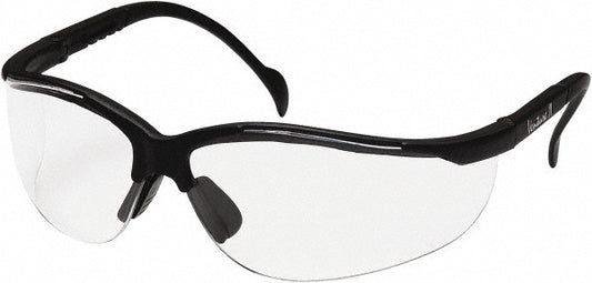 PYRAMEX SB1810S Safety Glass Scratch-Resistant, Polycarbonate, Clear Lenses, Full-Framed, UV Protection