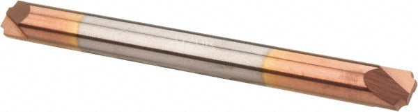 Accupro 08480808 Corner Rounding End Mill 0.02 mm Radius, 1/8" Dia, 2 Flutes, Solid Carbide