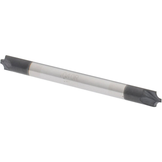 Accupro 08480899 Corner Rounding End Mill 0.04 mm Radius, 1/8" Dia, 2 Flutes, Solid Carbide