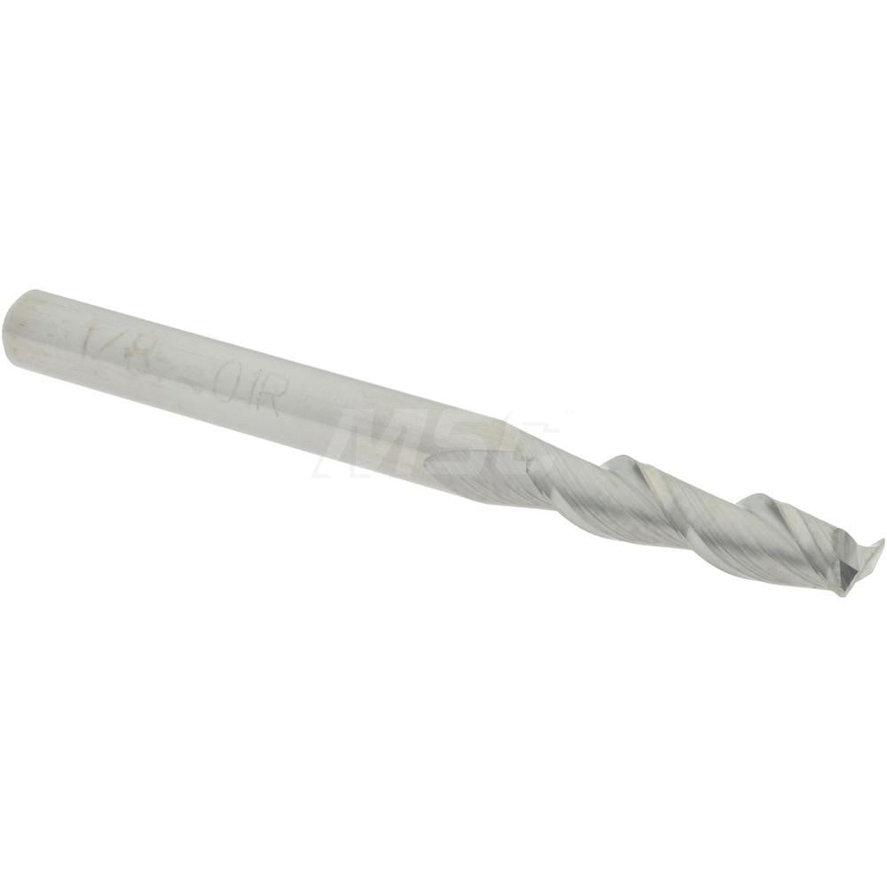 Accupro 08481202 Corner Radius End Mill 1/8" Dia, 1/2" LOC, 0.01" Radius, 2 Flutes, Solid Carbide