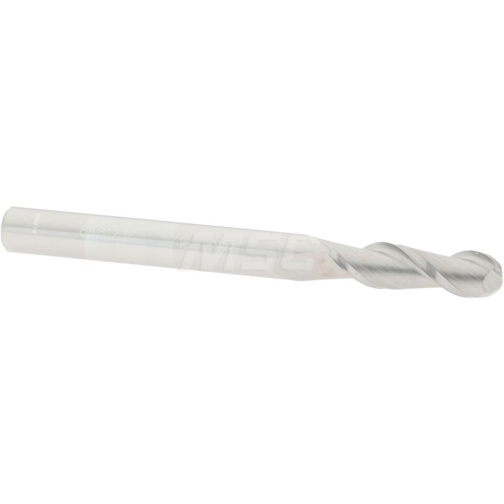Accupro 08481236 Corner Radius End Mill 3/16" Dia, 5/8" LOC, 0.06" Radius, 2 Flutes, Solid Carbide