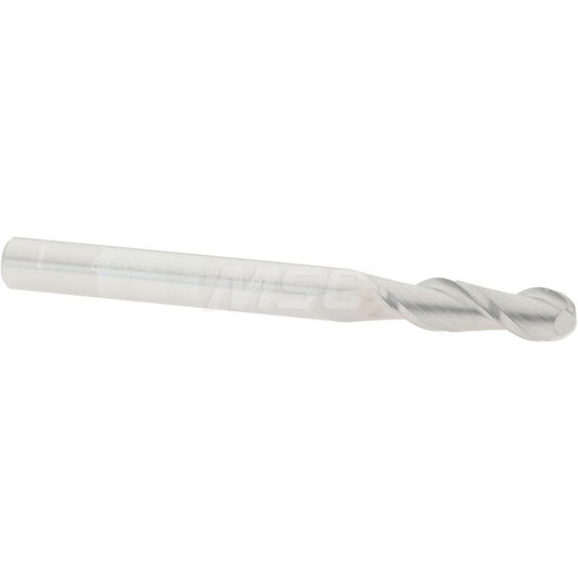 Accupro 08481236 Corner Radius End Mill 3/16" Dia, 5/8" LOC, 0.06" Radius, 2 Flutes, Solid Carbide