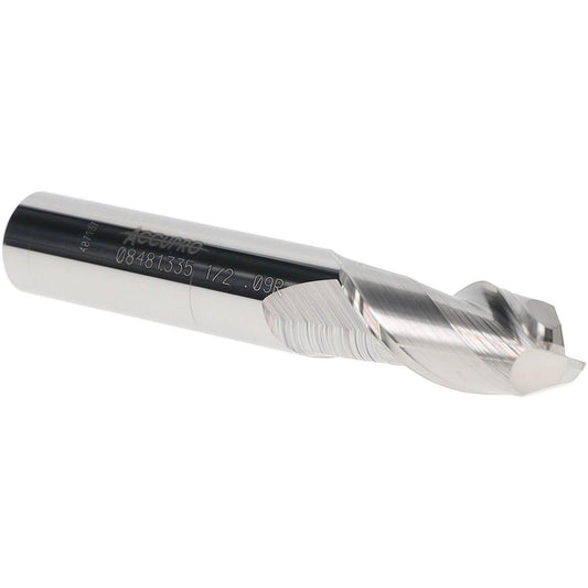 Accupro 08481335 Corner Radius End Mill 1/2" Dia, 1" LOC, 0.09" Radius, 2 Flutes, Solid Carbide
