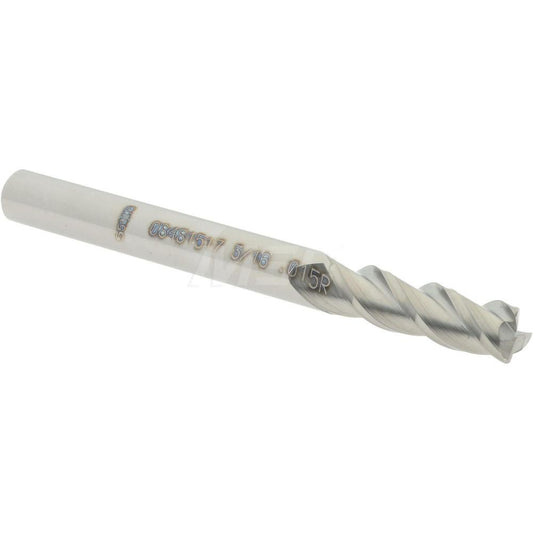Accupro 08481517 Corner Radius End Mill 3/16" Dia, 5/8" LOC, 0.015" Radius, 3 Flutes, Solid Carbide