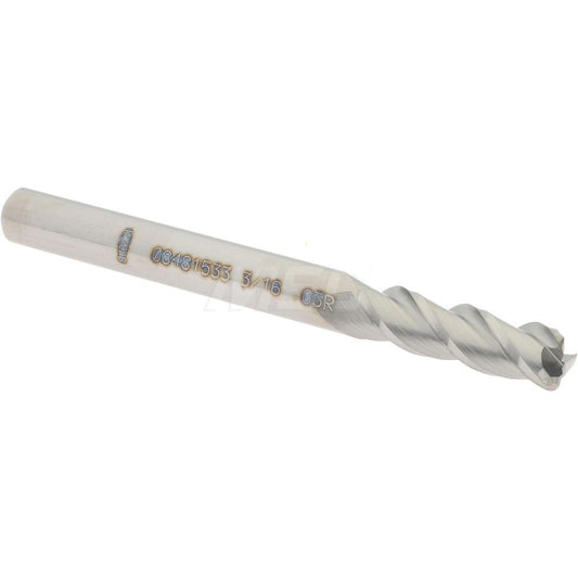 Accupro 08481533 Corner Radius End Mill 3/16" Dia, 5/8" LOC, 0.03" Radius, 3 Flutes, Solid Carbide