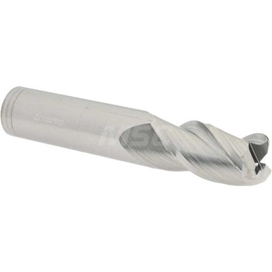 Accupro 08481954 Corner Radius End Mill 3/4" Dia, 1-1/2" LOC, 1/8" Radius, 3 Flutes, Solid Carbide