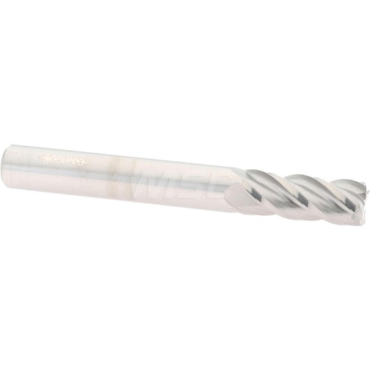 Accupro 08482051 Corner Radius End Mill 5/16" Dia, 3/4" LOC, 0.01" Radius, 4 Flutes, Solid Carbide