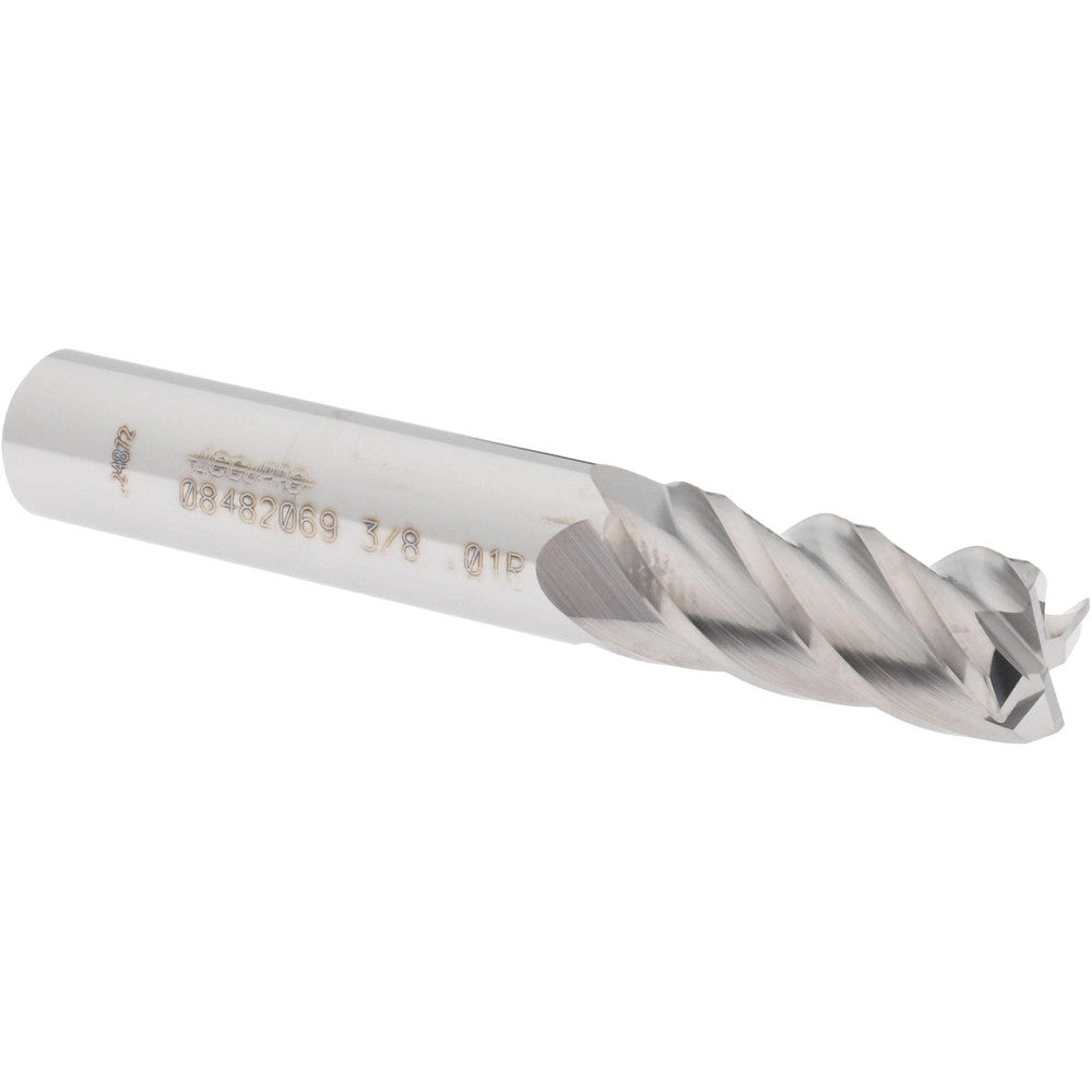 Accupro 08482069 Corner Radius End Mill 3/8" Dia, 7/8" LOC, 0.01" Radius, 4 Flutes, Solid Carbide