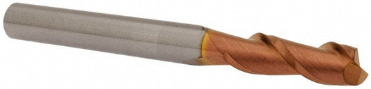 Accupro 08482150 Corner Radius End Mill 1/4" Dia, 3/4" LOC, 0.01" Radius, 2 Flutes, Solid Carbide