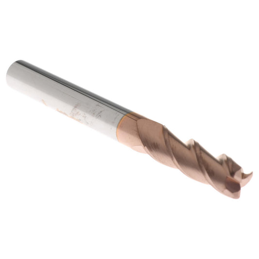Accupro 08482507 Corner Radius End Mill 1/4" Dia, 3/4" LOC, 0.03" Radius, 3 Flutes, Solid Carbide
