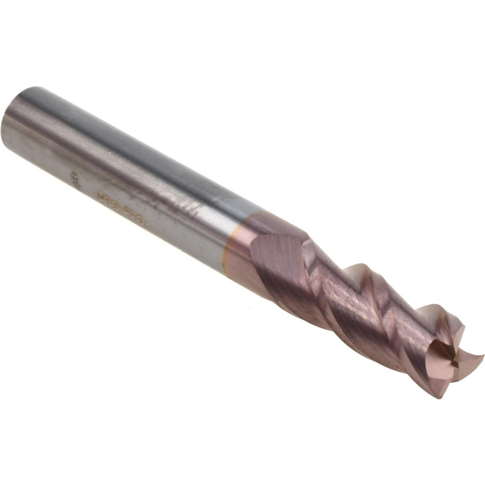 Accupro 08482556 Corner Radius End Mill 5/16" Dia, 3/4" LOC, 0.015" Radius, 3 Flutes, Solid Carbide