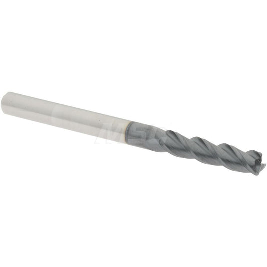 Accupro 08483398 Corner Radius End Mill 1/8" Dia, 1/2" LOC, 0.015" Radius, 3 Flutes, Solid Carbide