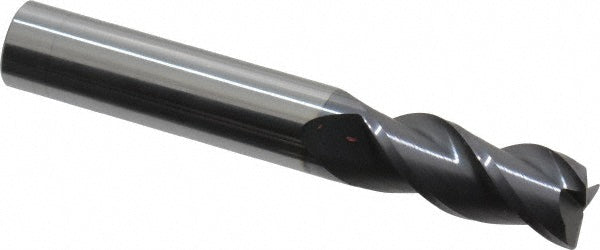 Accupro 08483661 Corner Radius End Mill 3/8" Dia, 7/8" LOC, 0.02" Radius, 3 Flutes, Solid Carbide
