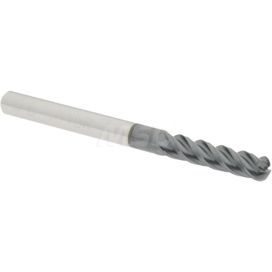 Accupro 08483984 Corner Radius End Mill 1/8" Dia, 1/2" LOC, 0.045" Radius, 4 Flutes, Solid Carbide