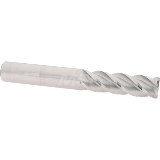 Accupro 08484941 Corner Radius End Mill 5/8" Dia, 2-1/8" LOC, 0.06" Radius, 4 Flutes, Solid Carbide