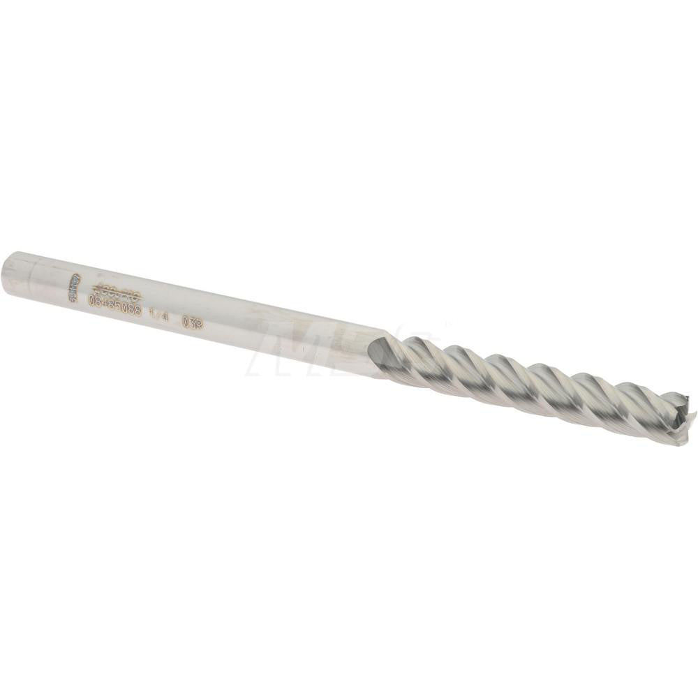 Accupro 08485088 Corner Radius End Mill 1/4" Dia, 1-1/2" LOC, 0.03" Radius, 4 Flutes, Solid Carbide