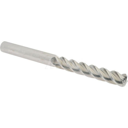 Accupro 08485153 Corner Radius End Mill 1/2" Dia, 3" LOC, 1/8" Radius, 4 Flutes, Solid Carbide