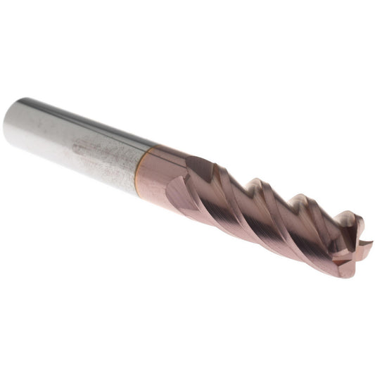 Accupro 08485633 Corner Radius End Mill 3/8" Dia, 1-1/8" LOC, 0.06" Radius, 4 Flutes, Solid Carbide