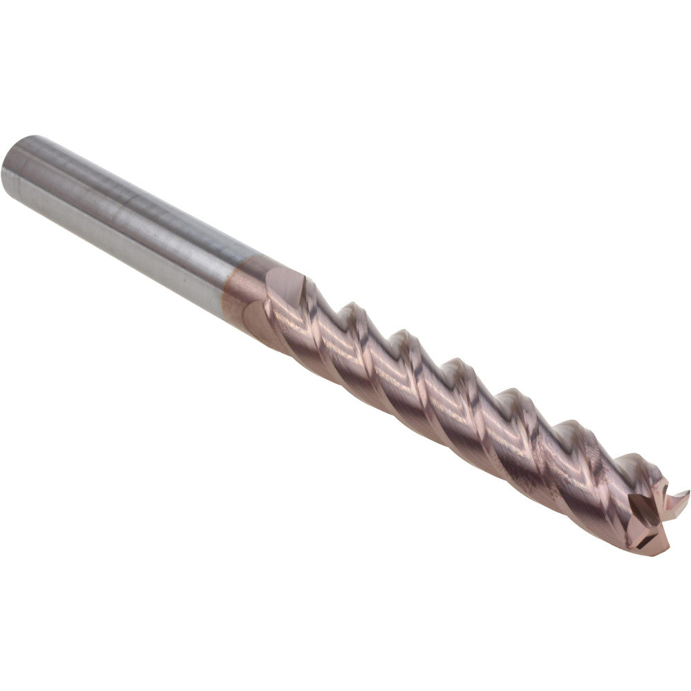Accupro 08485963 Corner Radius End Mill 1/2" Dia, 3" LOC, 0.03" Radius, 4 Flutes, Solid Carbide