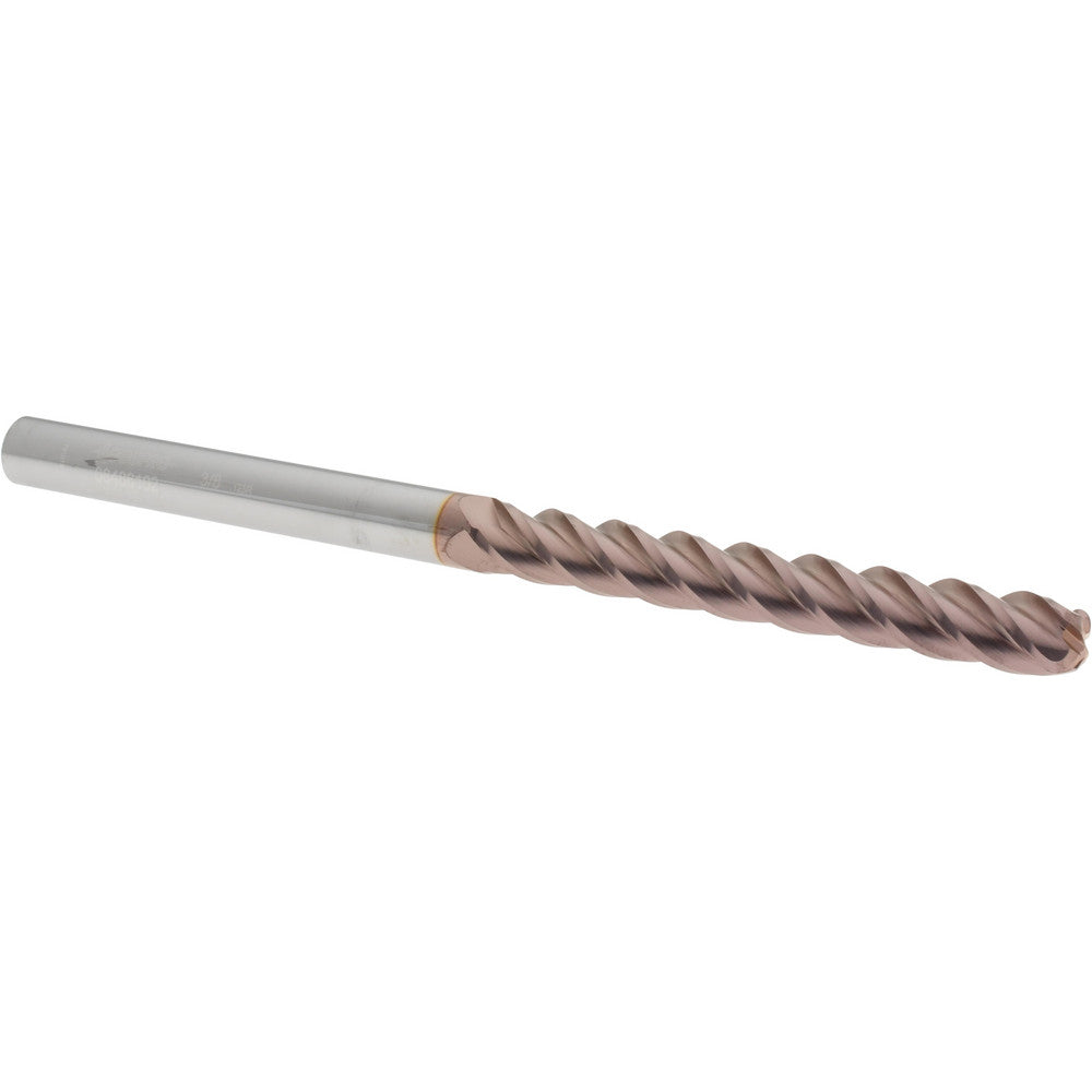 Accupro 08486102 Corner Radius End Mill 3/8" Dia, 3" LOC, 1/8" Radius, 4 Flutes, Solid Carbide