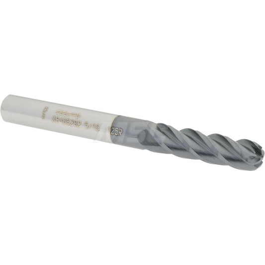 Accupro 08486292 Corner Radius End Mill 5/16" Dia, 1-1/8" LOC, 1/8" Radius, 4 Flutes, Solid Carbide