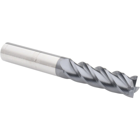 Accupro 08486458 Corner Radius End Mill 5/8" Dia, 2-1/8" LOC, 0.01" Radius, 4 Flutes, Solid Carbide