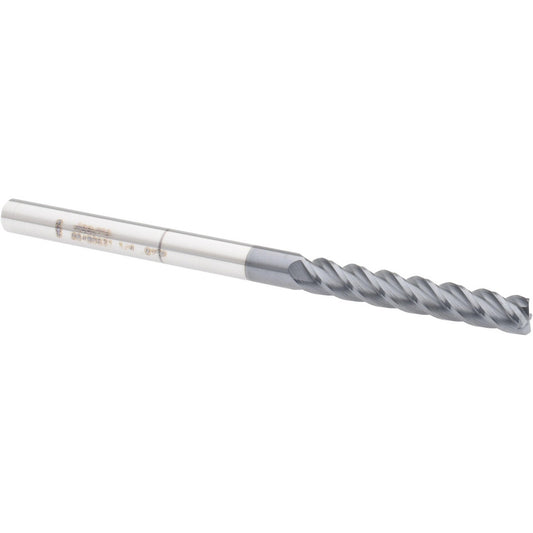 Accupro 08486631 Corner Radius End Mill 1/4" Dia, 1-1/2" LOC, 0.015" Radius, 4 Flutes, Solid Carbide
