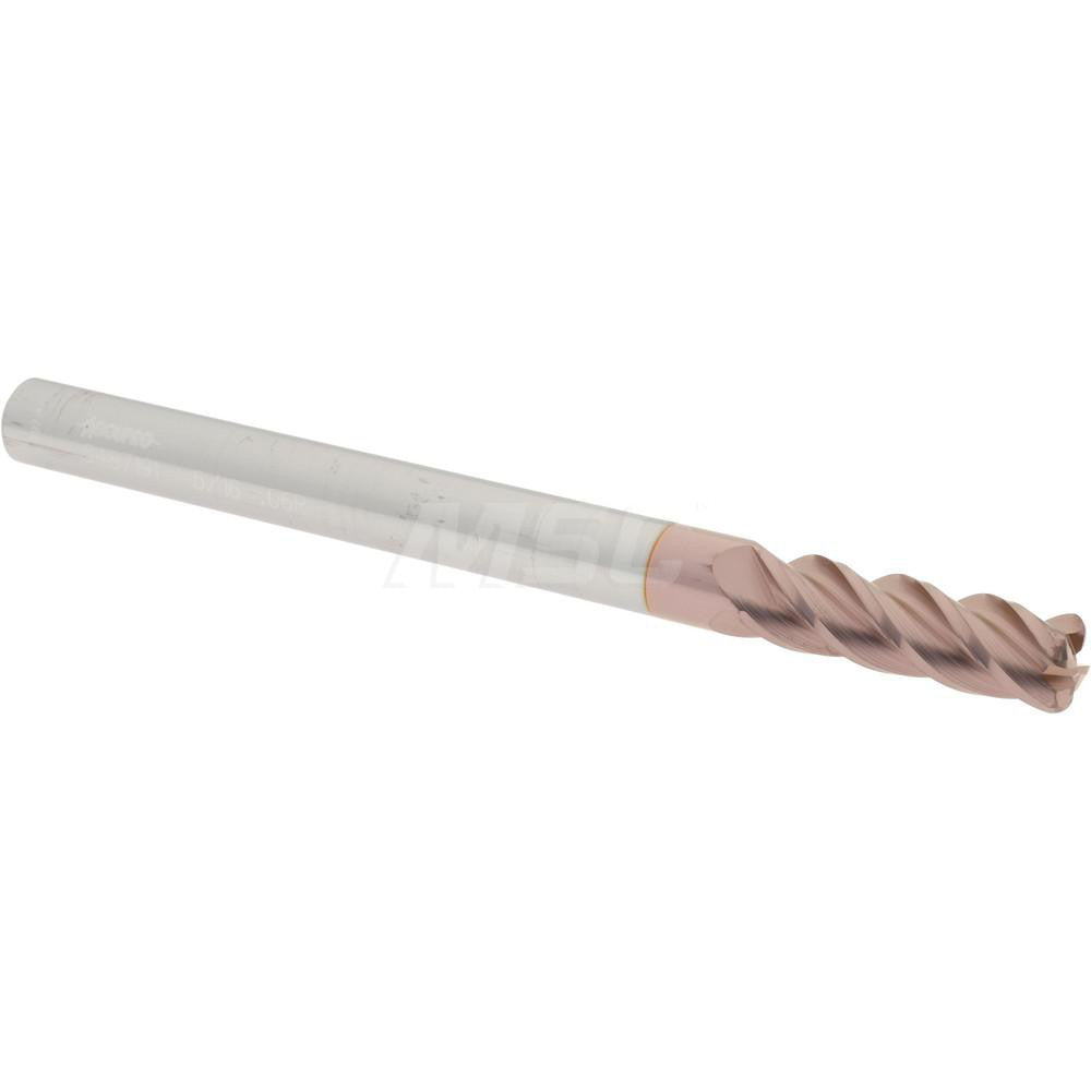 Accupro 08487191 Corner Radius End Mill 5/16" Dia, 1" LOC, 0.06" Radius, 4 Flutes, Solid Carbide